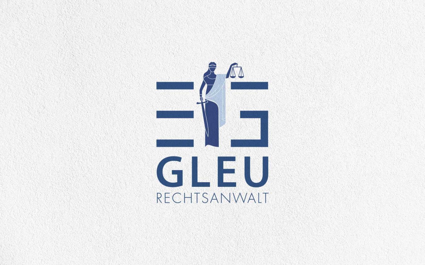 Logo des Rechtsanwaltes Eric Gleu aus Neubrandenburg, das LOGO Media Werbeagentur entwickelt hat.