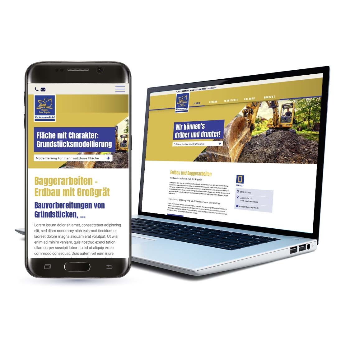 Die Firma Bagger- und Erdbau-Betrieb startet mit neuer Webseite, um neue Kunden und Zielgruppen zu gewinnen.