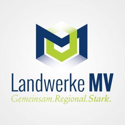 Ansicht des Logos Landwerke MV – einem Verbund aus Stadtwerken.