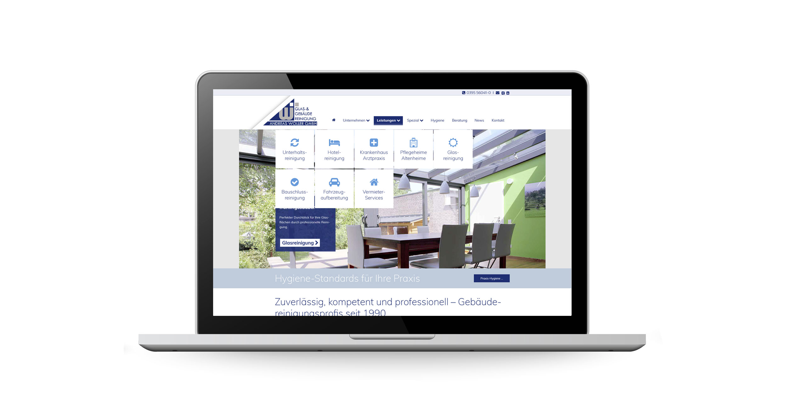 Die Firmenwebsite der Andreas Woller GmbH neu gestaltet