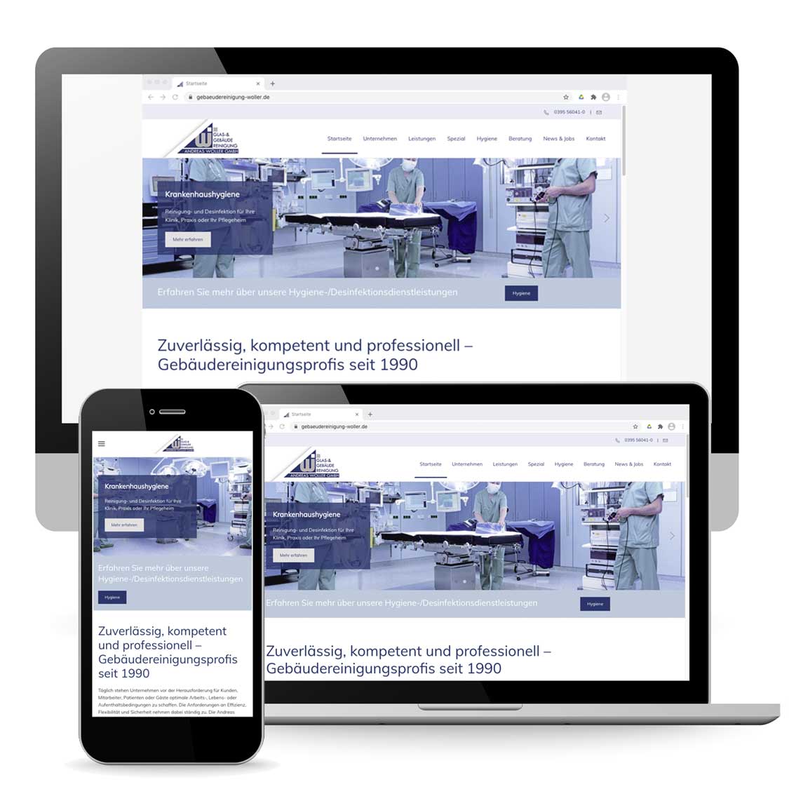 LOGOMedia erstellte für das Unternehmen von Andreas Woller die Webseite und erneuerte damit den alte Homepage.