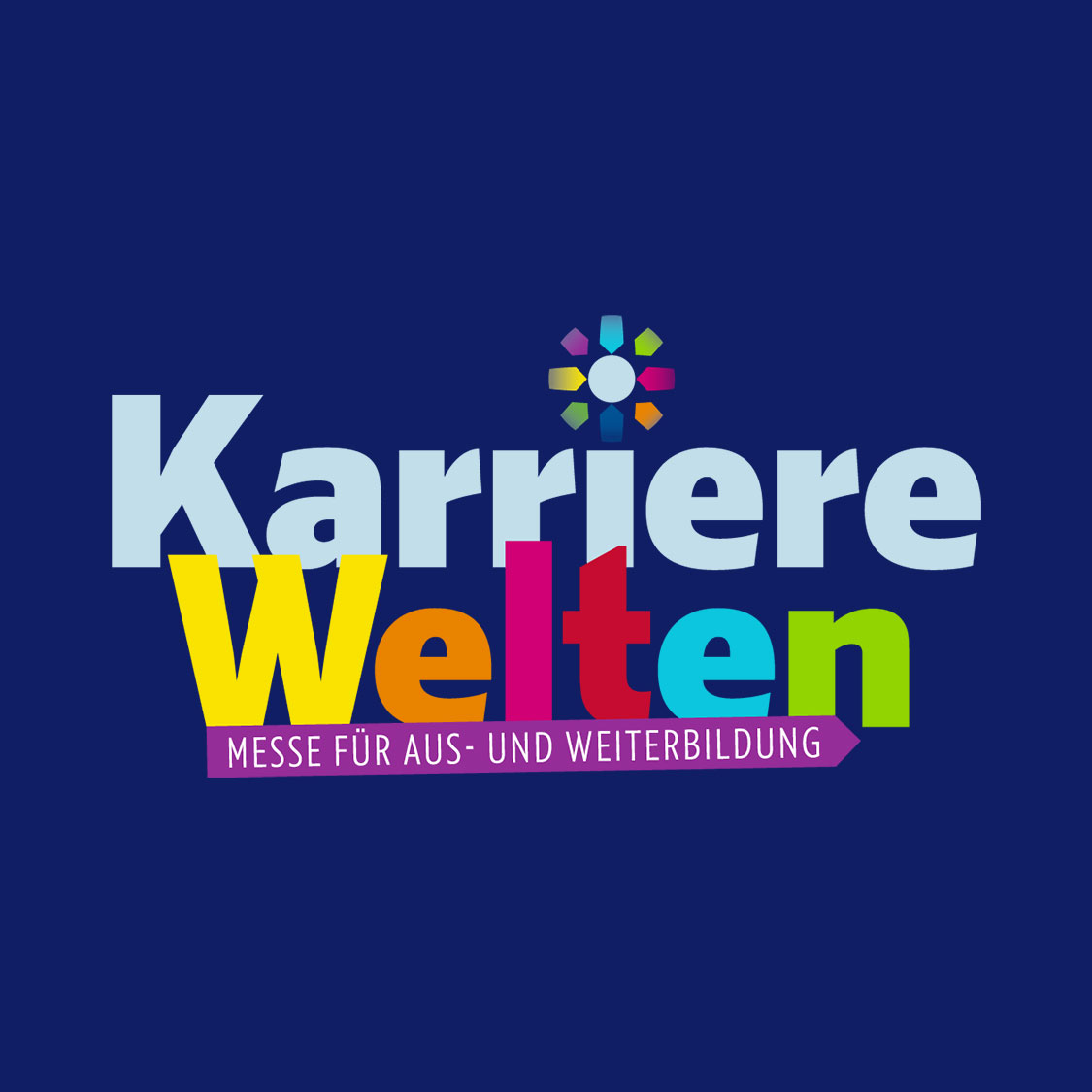 Ansicht des Logos für die Messe KarriereWelten in Neubrandenburg